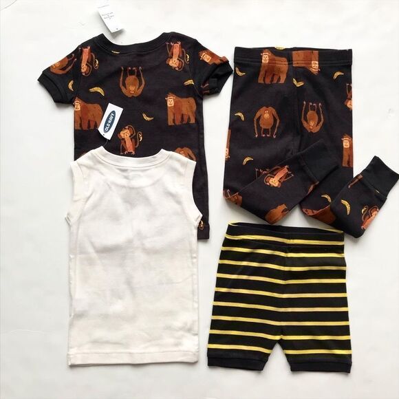 Old Navy NWT Go Bananas 4pc pajama set 2T - Picture 6 of 7